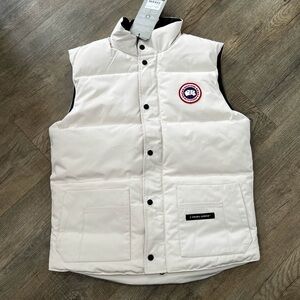 Canada Goose Men's Cream Puffer Vest